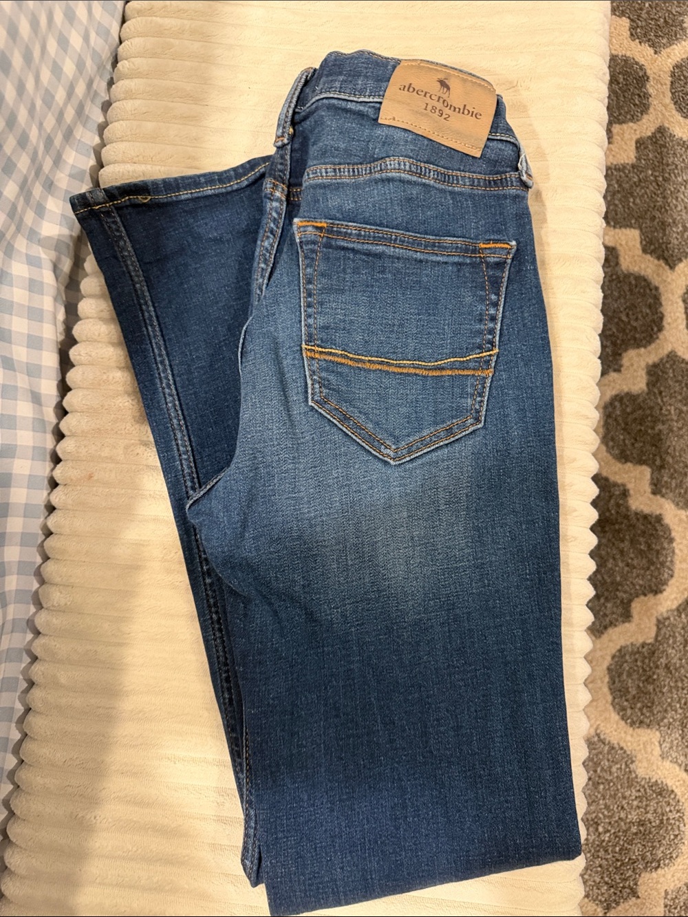 Abercrombie & Fitch Slim Straight Men's Blue Denim Jeans